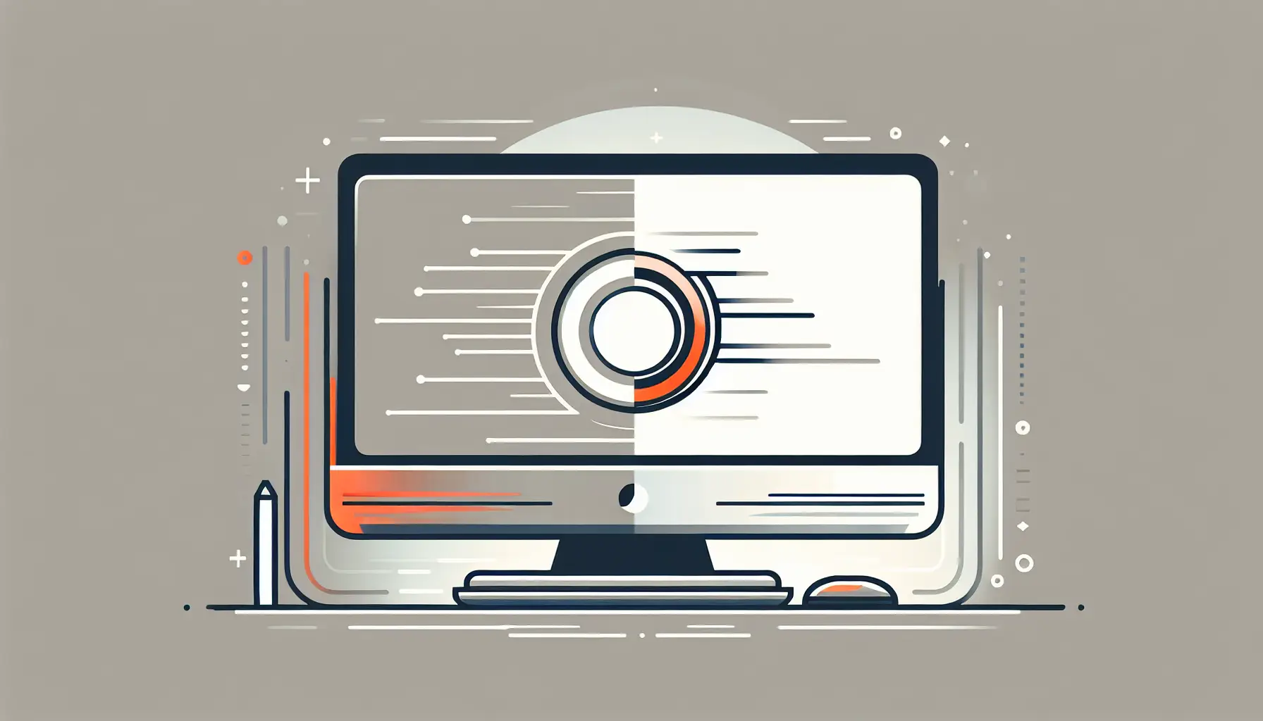 Visualisierung des Umstiegs von Windows 10 auf Windows 11 mit moderner IT-Optik und Akzentfarben