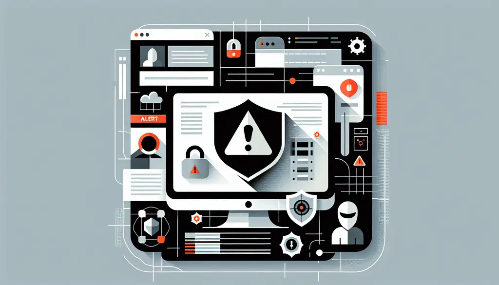 Minimalistisches Titelbild zur Erkennung von Fake-Webseiten und Schutz vor Cyber-Bedrohungen in Firmen